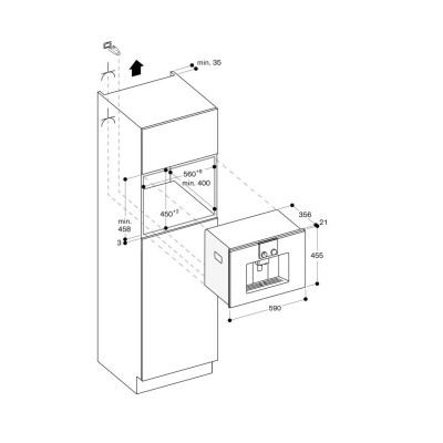 Gaggenau cmp250112 Einbau-Kaffeemaschine H 45 cm Edelstahl