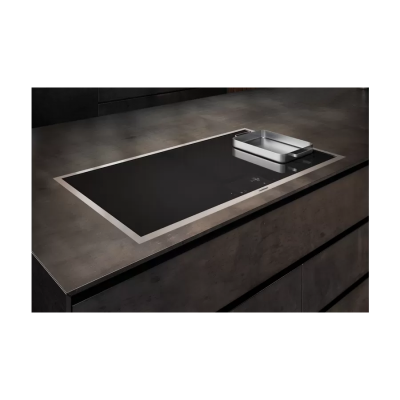 Gaggenau cx492111 induction hob 90 cm black + stainless steel frame