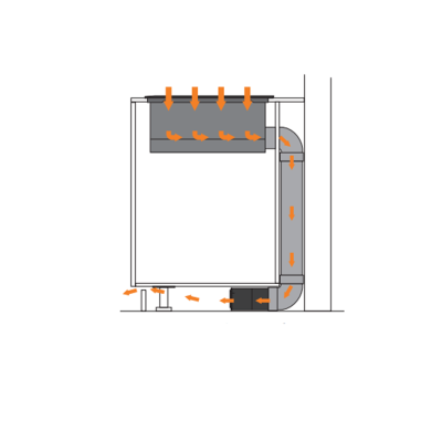 Gaggenau ca082071 Kit de recirculación por conductos para encimera de 70 cm