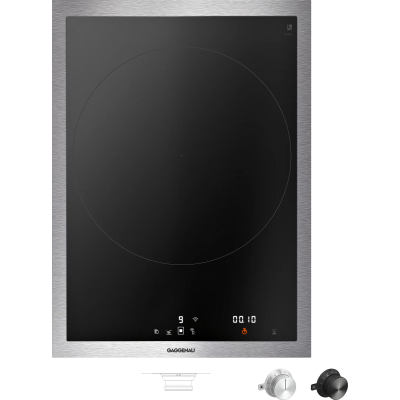 Gaggenau vi414115 domino induction hob 38 cm with stainless steel frame + knob