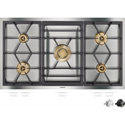 Gaggenau vg491215 płyta gazowa 90 cm ze stali nierdzewnej