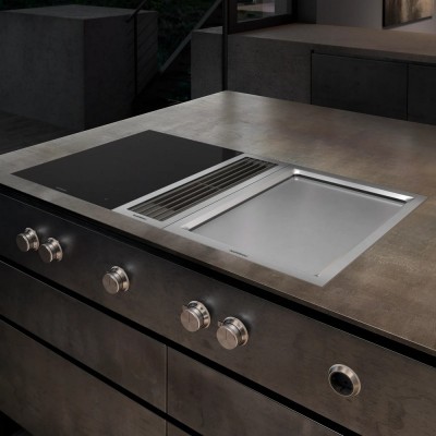 Gaggenau vp414115 piastra Teppan Yaki 38 cm acciaio inox