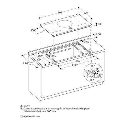 Gaggenau ci292102 induction hob 90 cm black glass