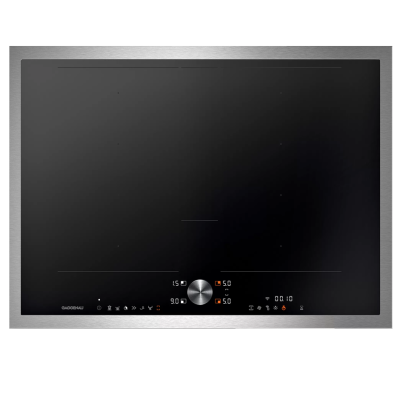 Placa de inducción Gaggenau ci272113 de 70 cm con estructura de acero inoxidable