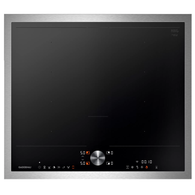 Placa de inducción Gaggenau ci262115 de 60 cm con estructura de acero inoxidable