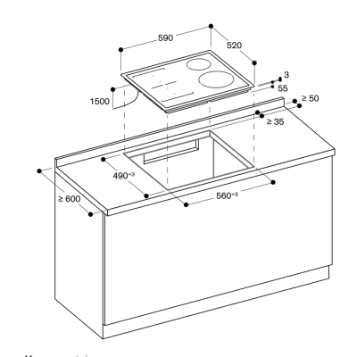 Gaggenau ci261115 Plaque à induction 60 cm avec cadre en acier inoxydable