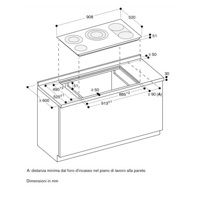 Gaggenau ce291101 table de cuisson électrique 90 cm vitrocéramique noire