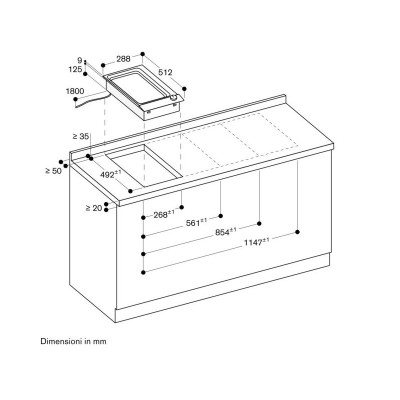 Gaggenau vp230120 eingebaute Teppan-Yaki-Platte 28 cm