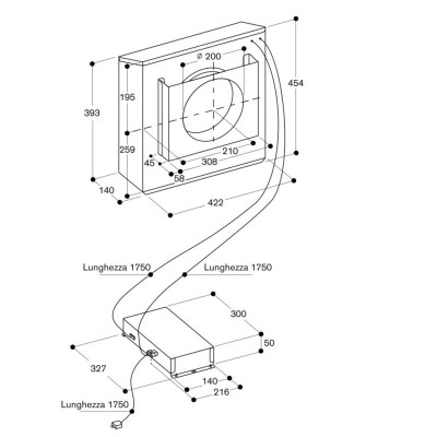 Gaggenau ar401142 Dunstabzugsmotoreinheit für Dunstabzugshauben