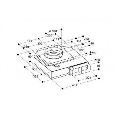 Gaggenau ar403122 Dunstabzugsmotoreinheit für Dunstabzugshauben