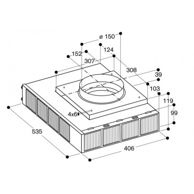 Unidad de motor de filtro Gaggenau ar413122 para campanas