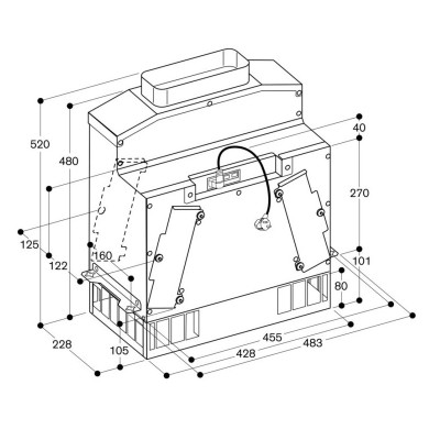 Gaggenau ar410110 Filtermotoreinheit für Dunstabzugshauben