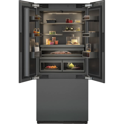 Gaggenau rvy497190 Lodówka do zabudowy z podwójnymi drzwiami 90 cm i zamrażarką