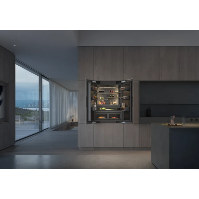 Gaggenau rvy497190 Lodówka do zabudowy z podwójnymi drzwiami 90 cm i zamrażarką