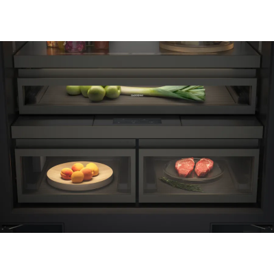 Gaggenau rvy497190 Lodówka do zabudowy z podwójnymi drzwiami 90 cm i zamrażarką