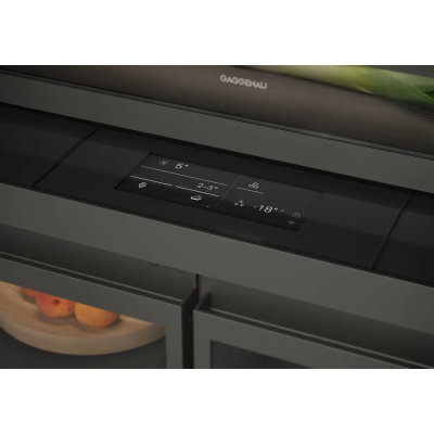 Gaggenau rvy497190 Lodówka do zabudowy z podwójnymi drzwiami 90 cm i zamrażarką