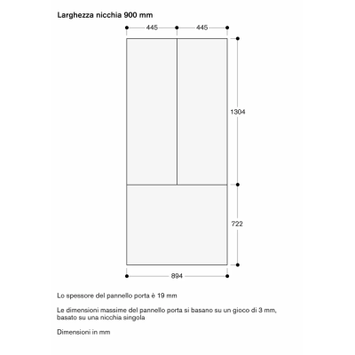 Gaggenau rvy497190 Lodówka do zabudowy z podwójnymi drzwiami 90 cm i zamrażarką