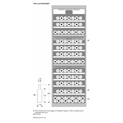 Gaggenau rw466365 cantina vini da incasso 60 cm h 212.5