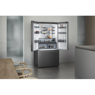 Gaggenau ry295350 réfrigérateur-congélateur pose libre 90 cm acier noir