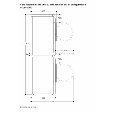 Gaggenau wt260165 dryer 9 kg freestanding white - black