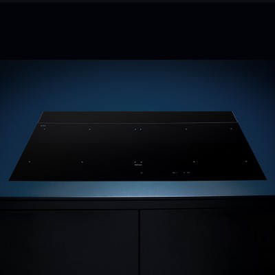 Falmec Brera induction hob with integrated hood 90 cm black glass ceramic