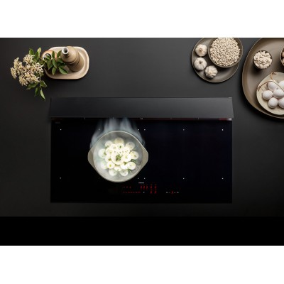 Placa de inducción Falmec Brera con campana integrada 90 cm vitrocerámica negra