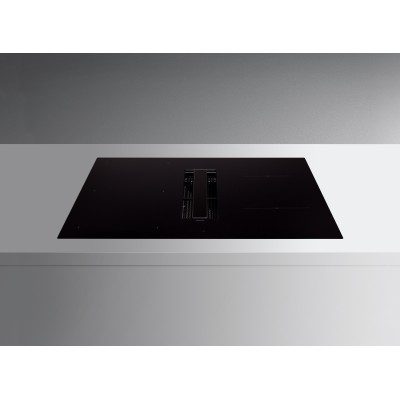 Falmec Zero piano induzione con cappa integrata 85 cm vetroceramica nero