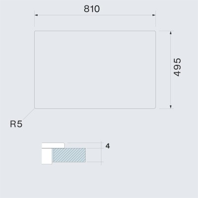 Falmec Zero Easy filtering induction hob with integrated hood 85 cm black glass ceramic