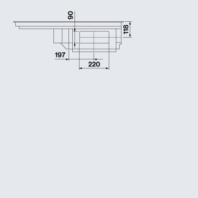 Falmec Zero Easy-Filter-Induktionskochfeld mit integrierter Dunstabzugshaube, 85 cm, schwarze Glaskeramik