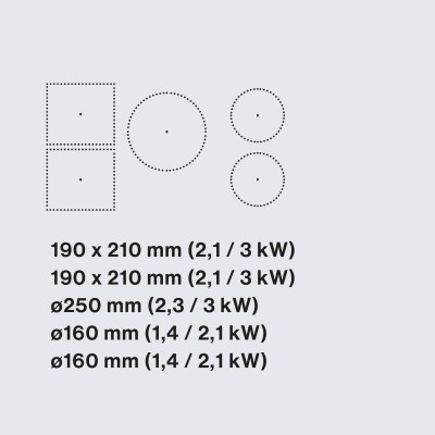 Falmec Induction 90 hob 90 cm black tempered glass