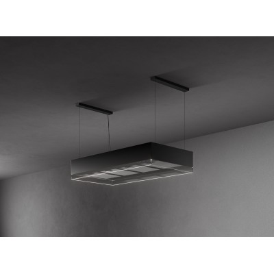 Falmec Vetra island hood 120 cm black steel