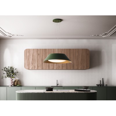 Falmec Vogue island hood 90 cm green steel