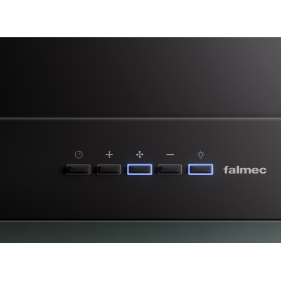 Okap ścienny Falmec Mercurio Black 90cm, czarny