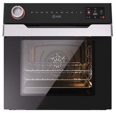 Ilve ov60pmt3-mk Panoramagic 60cm Einbau-Multifunktionsofen, mattschwarz