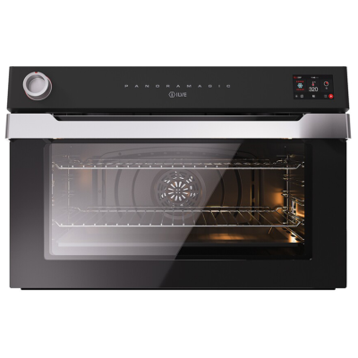 Ilve ov91pmt3-mk Panoramagic 90cm Einbau-Multifunktionsofen, mattschwarz