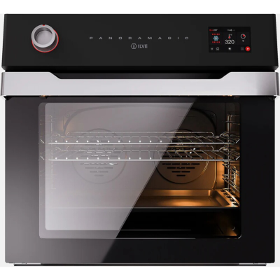 Four multifonction encastrable Ilve ov30pmt3-mk Panoramagic 76 cm noir mat