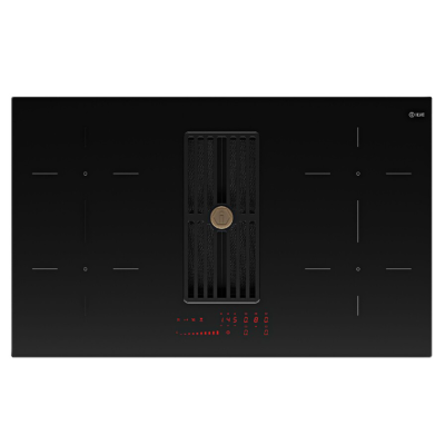 Ilve hvi90tcrf induction hob with integrated hood 85 cm black