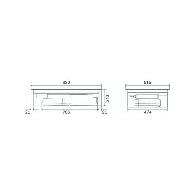 Placa de inducción Ilve hvi90tcrf con campana integrada 85 cm negra