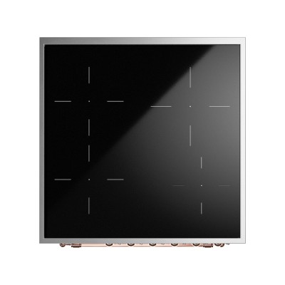 Ilve p06n induction countertop kitchen + 60 cm hood graphite - copper