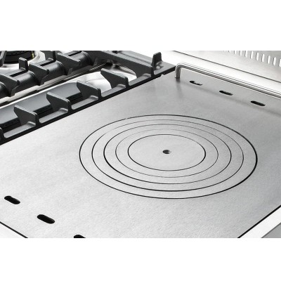 Ilve p15n cucina a gas da appoggio + cornice + cappa 150 cm grafite - rame