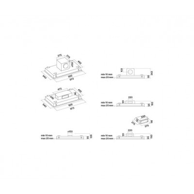 Falmec nube cappa soffitto 90 cm acciaio bianco