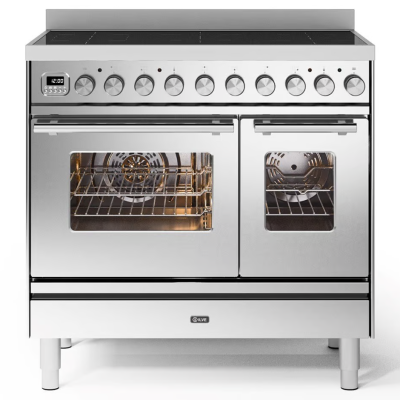 Ilve pd09w 90cm stainless steel countertop induction hob