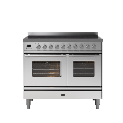 Ilve pd10w 100cm stainless steel countertop induction hob