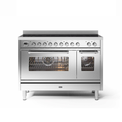 Ilve p12w cuisinière à induction de comptoir 120 cm en acier inoxydable