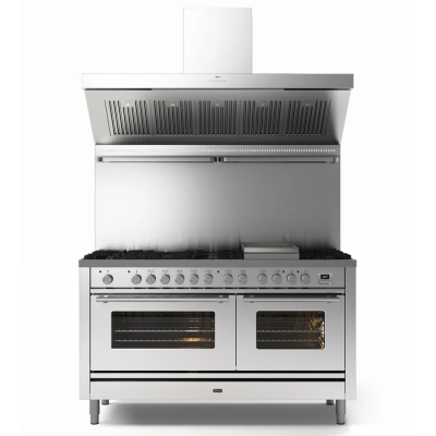 Ilve p15w countertop gas cooker + 150 cm stainless steel hood