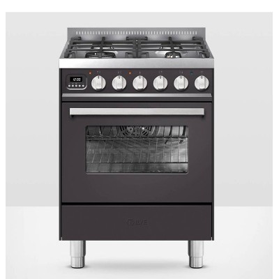 Ilve L06 Gaskocher für die Arbeitsplatte + 60 cm Graphithaube