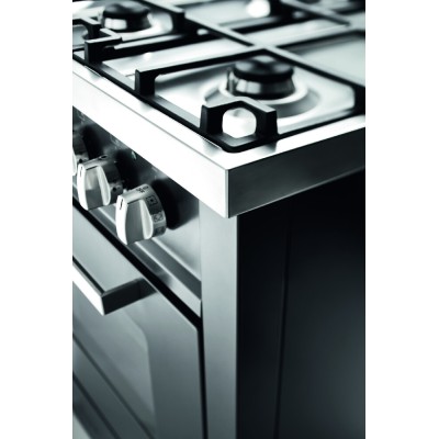 Cuisinière à gaz de comptoir Ilve l09 avec hotte graphite 90 cm - Ligne Pro