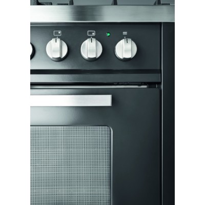 Cuisinière à gaz de comptoir Ilve l09 avec hotte graphite 90 cm - Ligne Pro