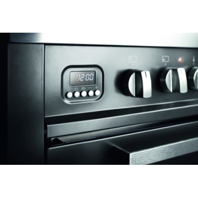 Cuisinière à gaz de comptoir Ilve l09 avec hotte graphite 90 cm - Ligne Pro