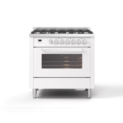 Ilve l09 gas cooker 90 cm white - Pro line